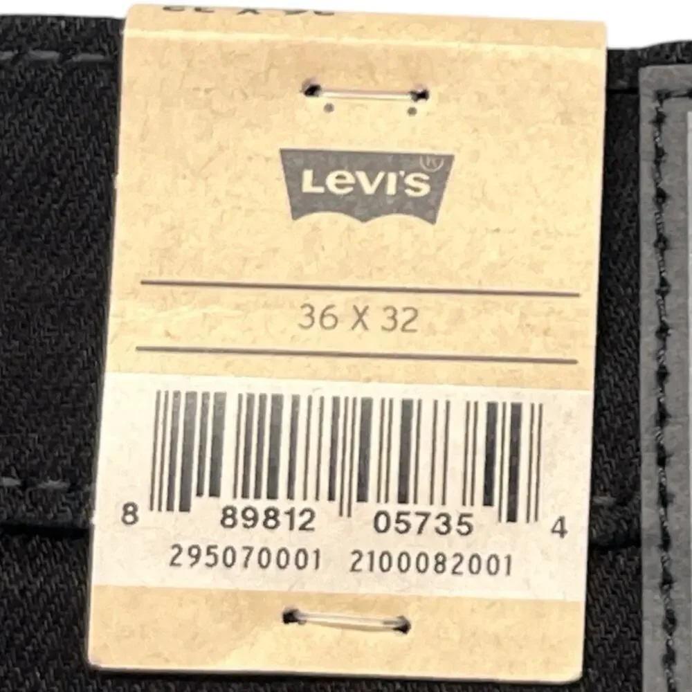 Levi’s 502 Taper Stretch Jeans Black Men’s 36x32 NWT
